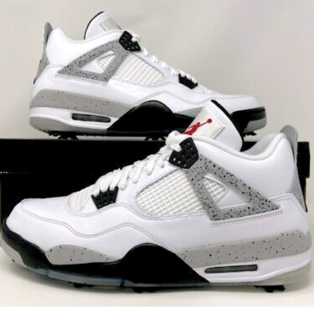 Jordan 4 Golf “White Cement” *BRANDNEW